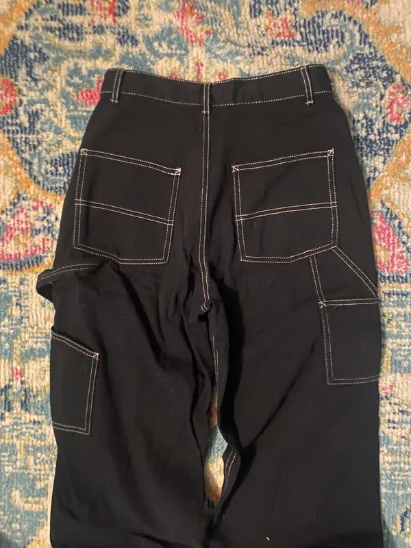 Black Wide Leg Pants - Image 3