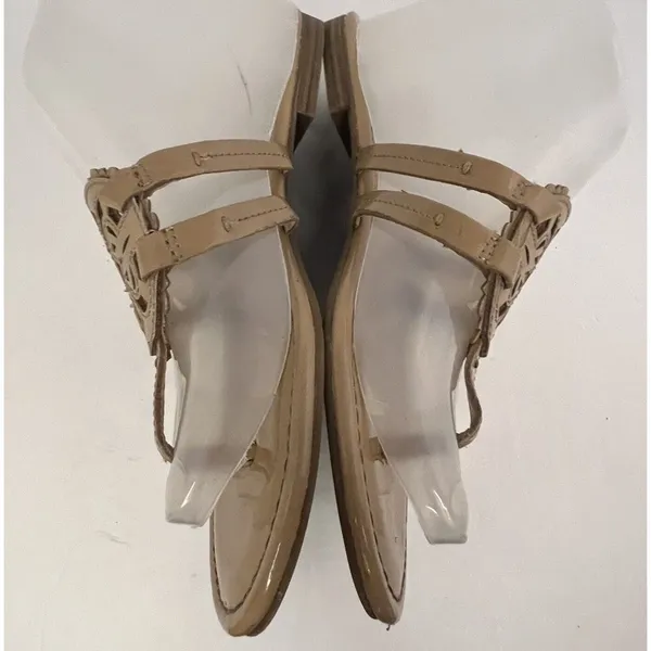 Circus by Sam Edelman Cherri Size 7.5‎ Medallion Thong Sandals Flat Beige - Image 7