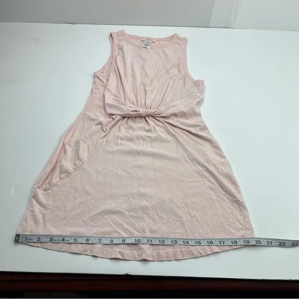 L*Space Baby Pink‎ Sleeveless Dress Womens Medium 100% Cotton Stretch *FLAWED - Image 8