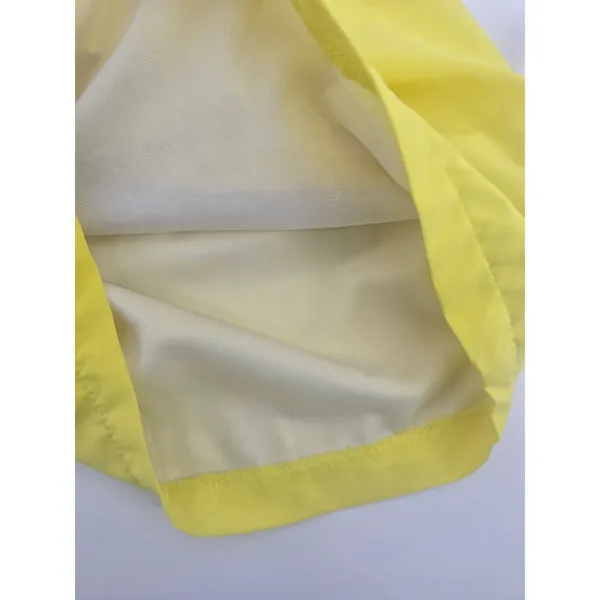 Fabletics Romper Womens Medium Yellow‎ Activewear Racerback Elastic Waist - Image 4