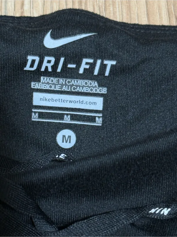 Nike Black Women's‎ Athletic Capris with Swoosh - Image 3
