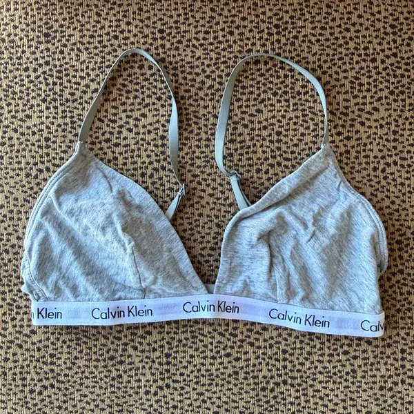 Calvin Klein Grey Triangle Bra - Image 2