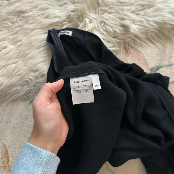 REFORMATION Margot Mini Skirt In Black - Image 7