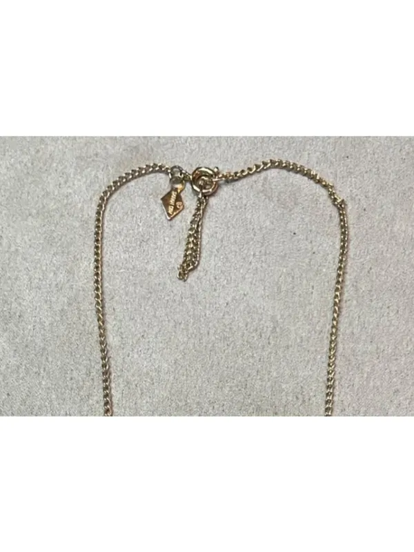 Vintage 70s Sarah Coventry Snow Drop Pendant Necklace MCM - Image 5