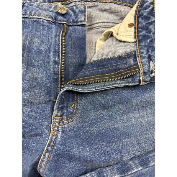 Abercrombie & Fitch Curve Love High Rise Mom Jeans Blue Distressed Women 6R 28‎ - Image 4