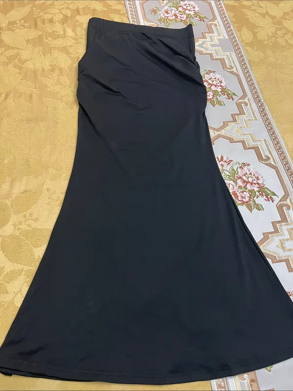 SHEIN Black Maxi Skirt with Side Detail - Image 6