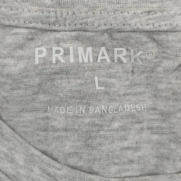 Primark Long Sleeve Pajama Set Gray Los Angeles Womens Large - Image 2