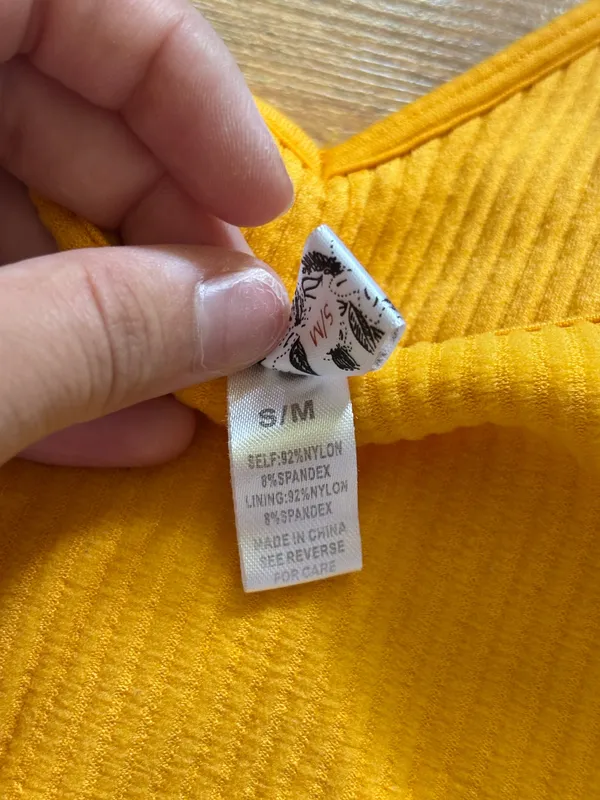 Wishlist Padded Orange Tank Top - Image 4