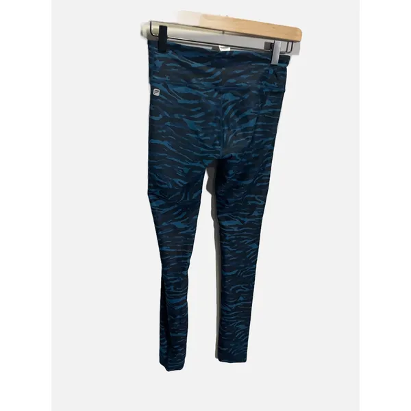 Fabletics Leggings Womens XXS Blue Tiger‎ Print Activewear Yoga Gym Athleisure - Image 4