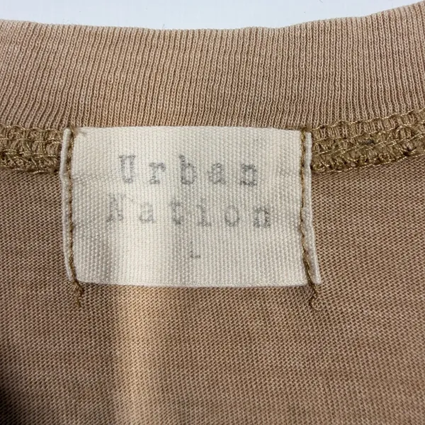 Urban Nation Farmers Market Graphic T-Shirt Tan Brown Size L Strawberry Tee - Image 4