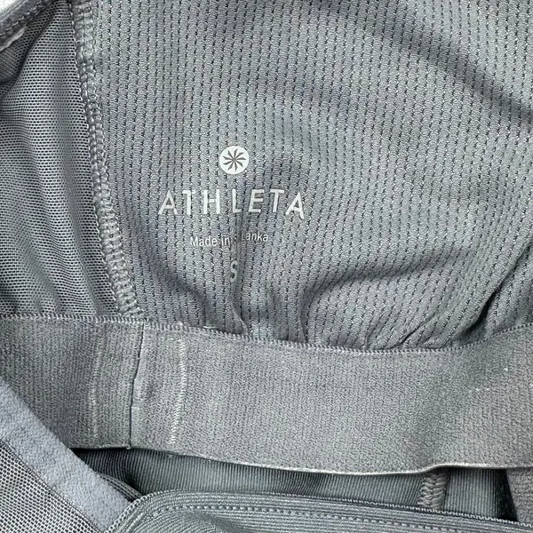 Athleta Racerback Tank Womens Small Gray Built In Bra Athletic Workout Top - Image 6