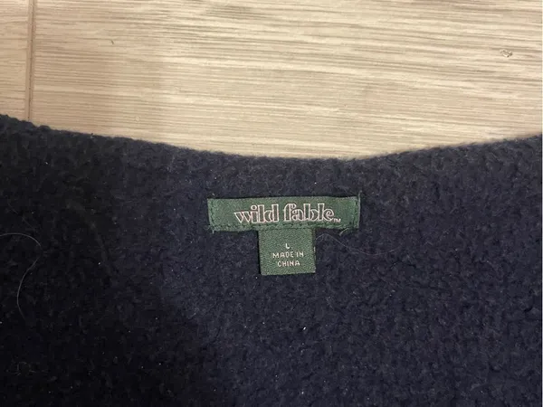 wild fable Navy Textured Crew Sweatshirt - Image 2