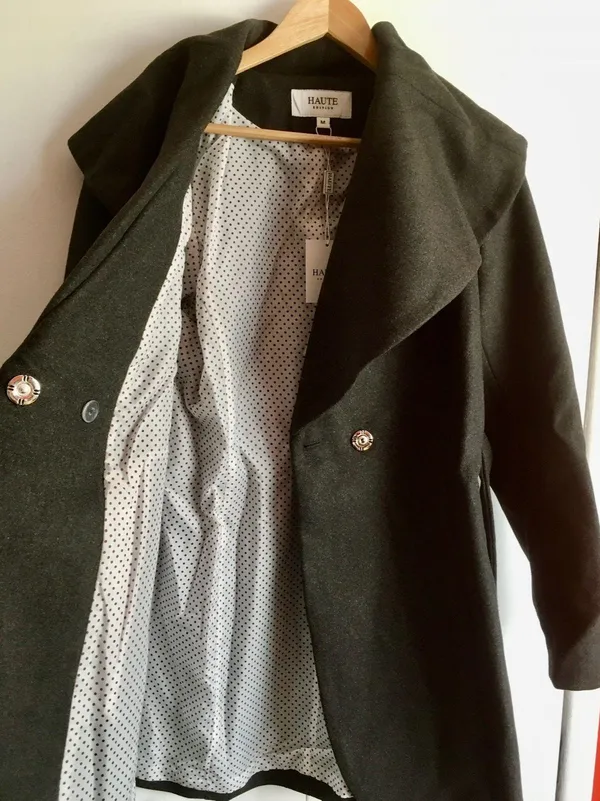 Wool Coat, Medium Gray - Image 2