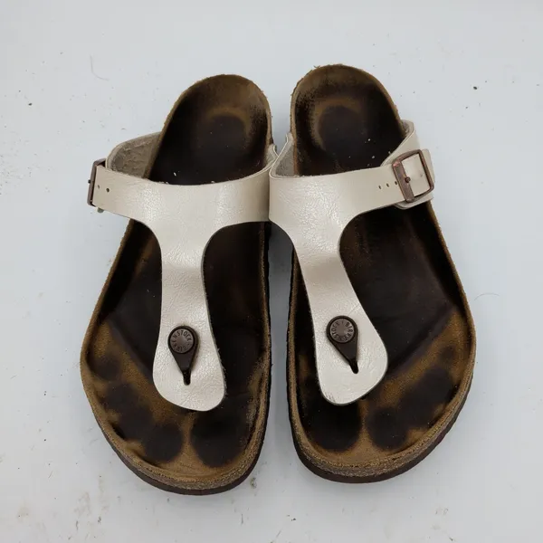 Birkenstock Gizeh Thong Sandals Pearly White EU 41 US Women 10-10.5 Regular Wide - Image 4