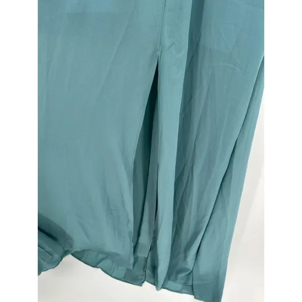 Show Me Your Mumu‎ Womens Blue Maxi Gown Size M Wedding Bridesmaid Event Flutter - Image 5