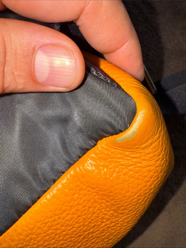 Coach Mini Pebbled Leather Backpack Mustard Yellow / Honey –good Condition - Image 8