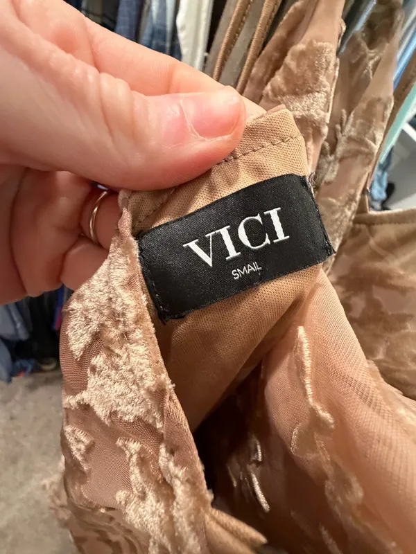 Vici Velvet Burnout Dress - Image 6