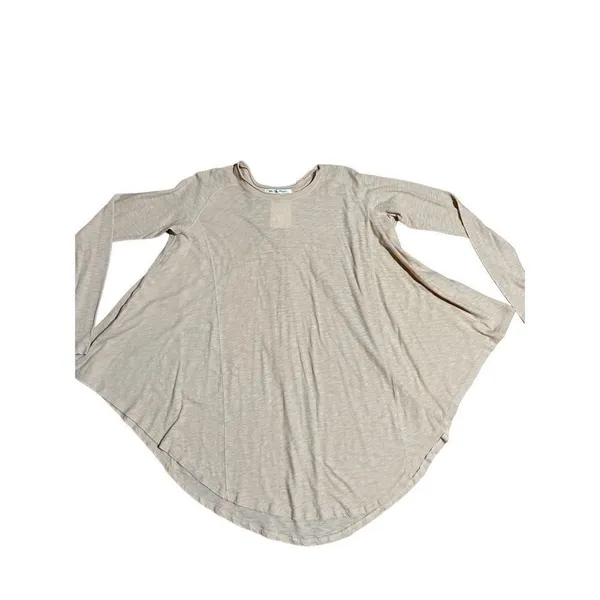 Free People Aria Trapeze Long Sleeve Top‎ XS Misty Mink Pink - Image 4