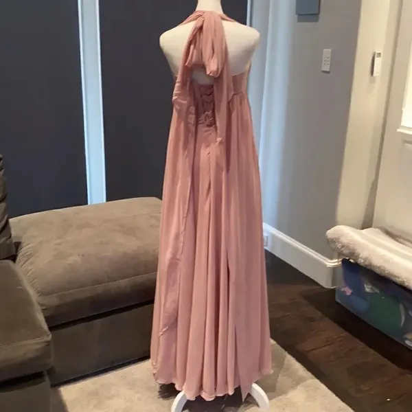 Women’s Pink Full Length Strapless Prom Party Dress S NWT **READ DESCRIPTION - Image 5