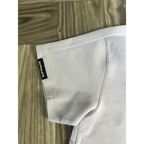 Alphalete Woman’s ELMTS Short SLEEVE Crop - Lilac ,Size Medium - Image 12