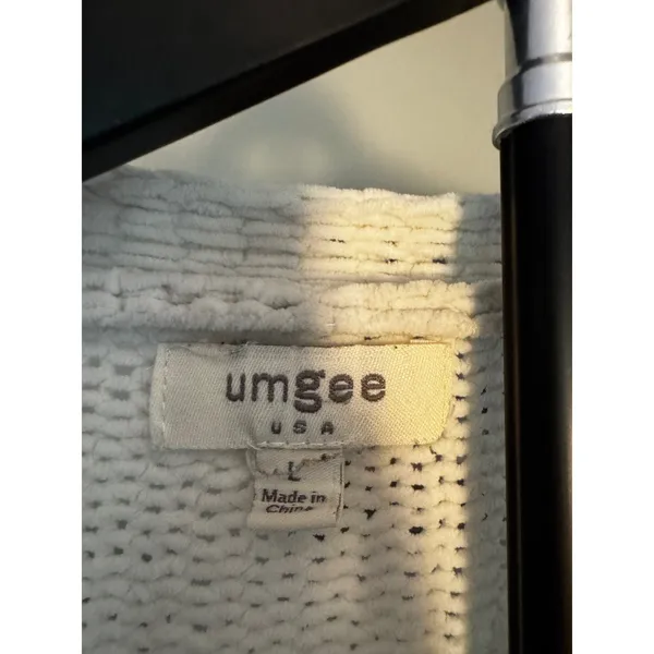 Umgee USA Women Large Striped Chenille Chunky Knit Open Front Cardigan‎ Sweater - Image 2