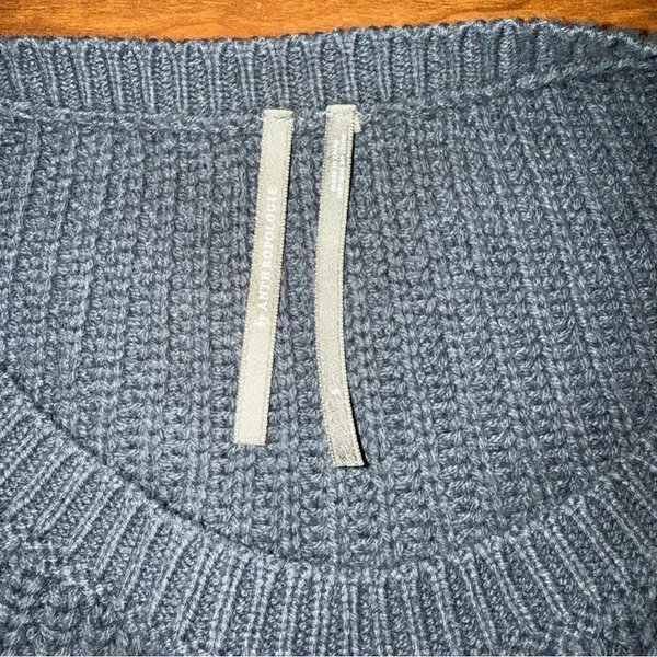 BY ANTHROPOLOGIE‎ | Knitted Crop Crewneck Sweater Charcoal Small​ - Image 3