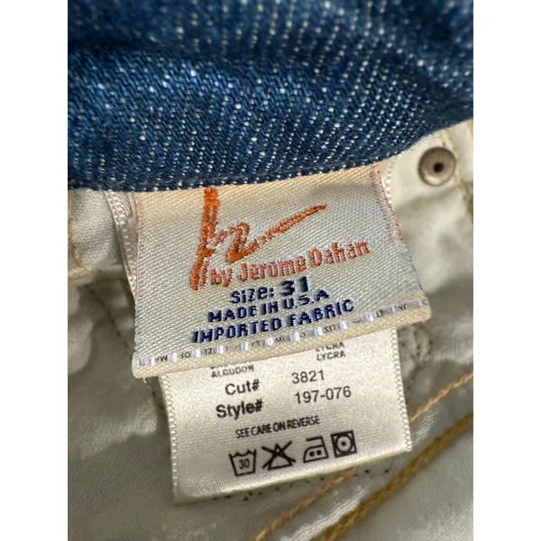 Vintage Citizens of Humanity Faye Wide Leg Jeans Chain Link‎ Embroidery Size 31 - Image 7