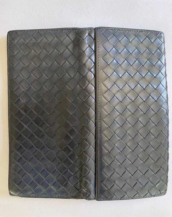 Bottega Veneta Vintage Dark blue Long Wallet - Image 5