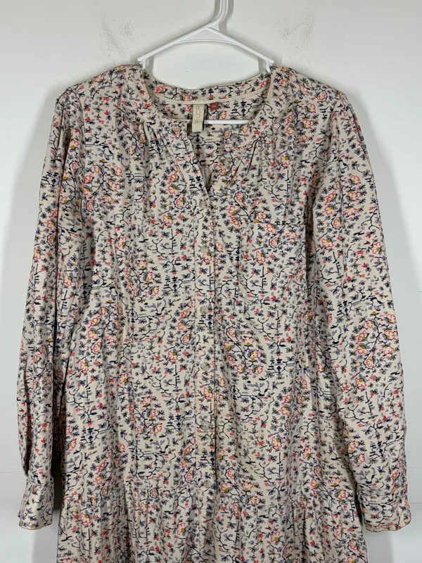 Anthropologie Pilcro Marta Tiered Corduroy Dress Size Small - Image 6