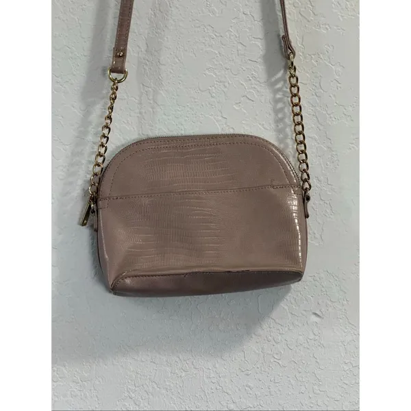 Betsey Johnson Margie Crossbody Tan Purse 9.5 x7 Bag cream tan - Image 3