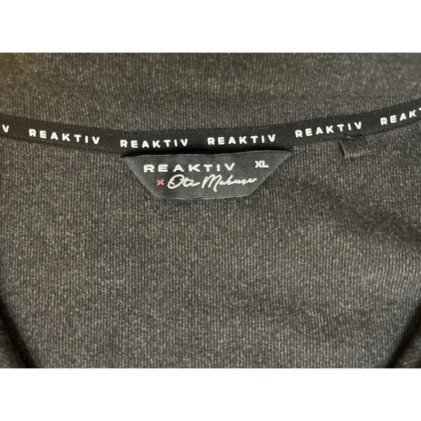 Dark Grey Very Soft Yoga Full Zip Funnel Neck XL Workout Athletic Athlesiure - Image 4