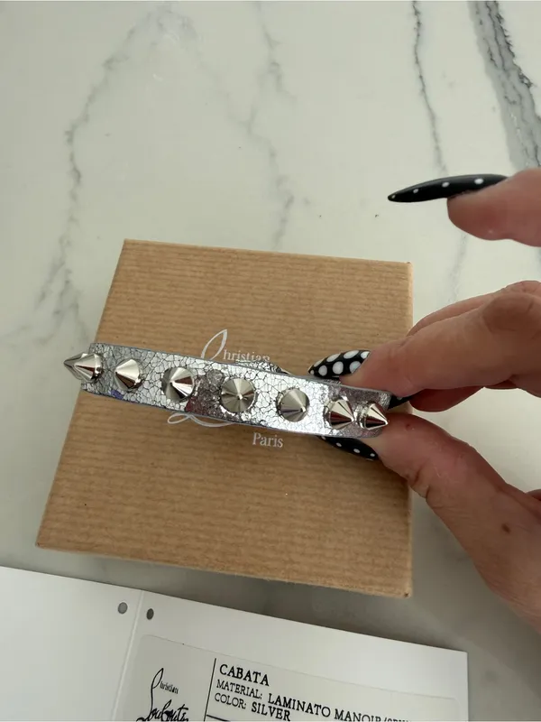 Christian Louboutin Cabata Spiked Bracelet - Image 2