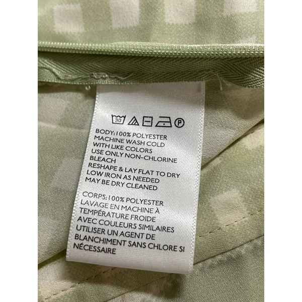 Urban Outfitters Green Gingham Check Asymmetric A-Line Mini Skort Skirt Size 6 - Image 5
