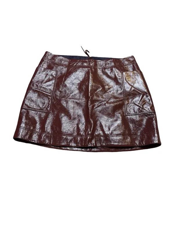 🖤 Maeve by‎ Anthropologie Faux Leather Mini Skirt Plus Size 16W 🖤 - Image 2