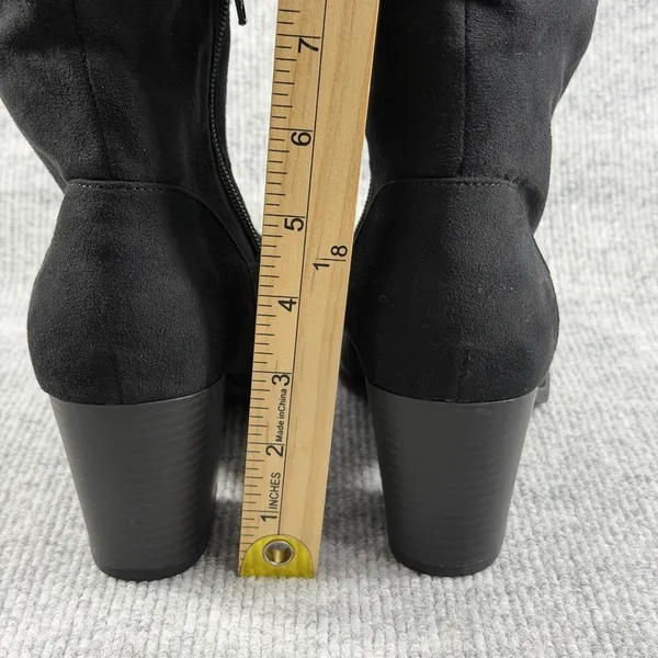 Sun + Stone Size-8M Womens Elviss Slouch‎ Knee High Dress Boots Black - Image 6