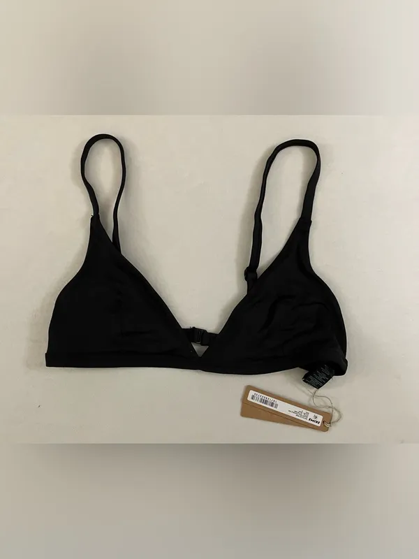 Skims 2Pc SET NWT Adjusted Triangle Bikini Top & Bottoms Black Onyx Size S - Image 7