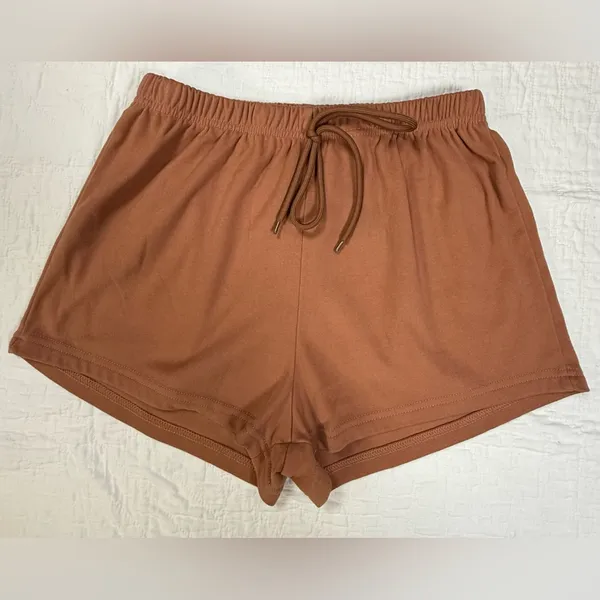 Women's Brown Short Sleeve Pajama Set - Image 2