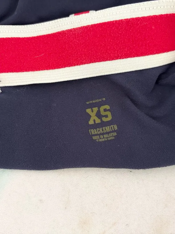 Tracksmith Turnover Short Tights in Navy Blue - Image 2