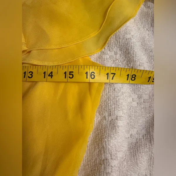 Lulus Yellow Off-Shoulder Dress - Image 3