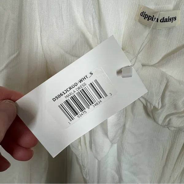 Dippin Daisy's Marla Mini‎ Dress in white size small nwt beach resortwear cruise - Image 4