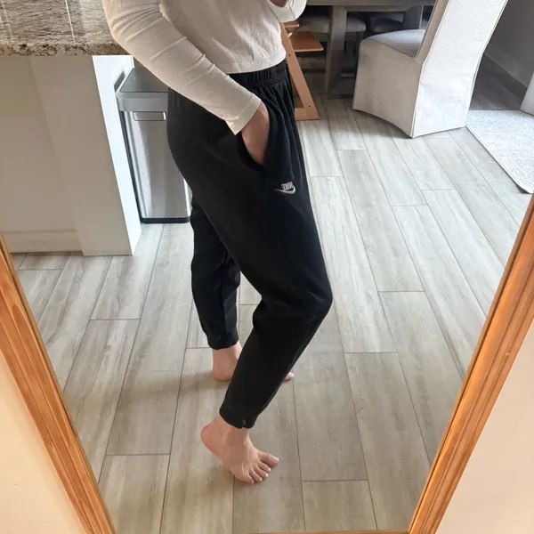 Nike Black Lightweight Jogger Pants Size Medium - Image 4
