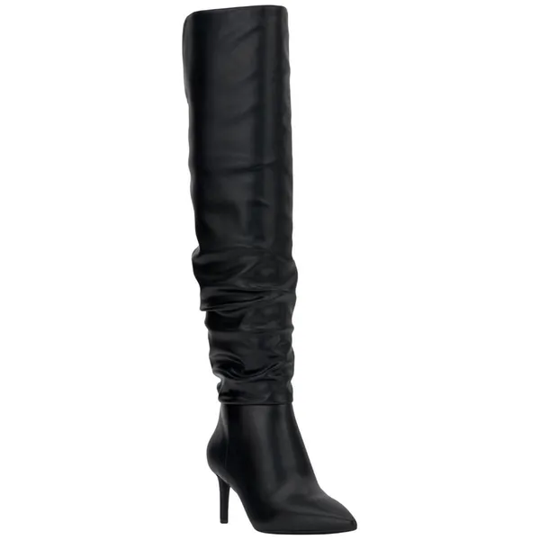 Inc International Concepts Damoni Mid-Heel Over The Knee Boots Black Smooth 7M - Image 8