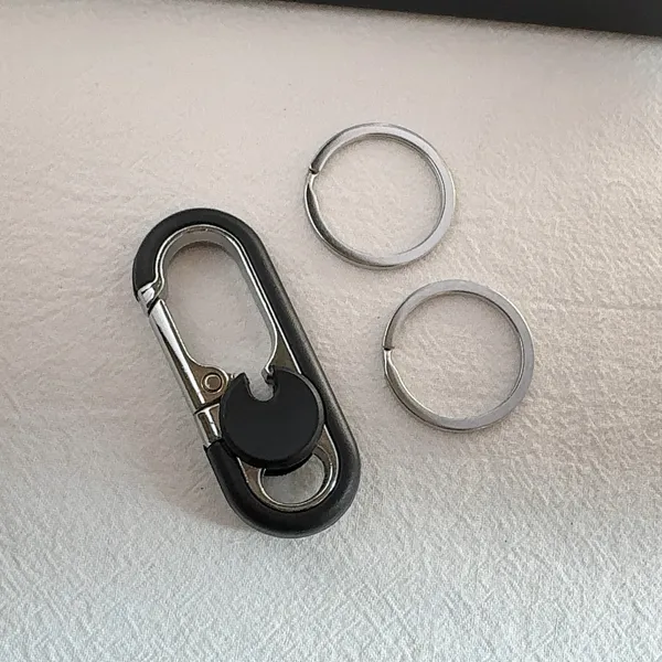 Car Keychain Carabiner Keychain for Men Women Double Key Rings - Image 4