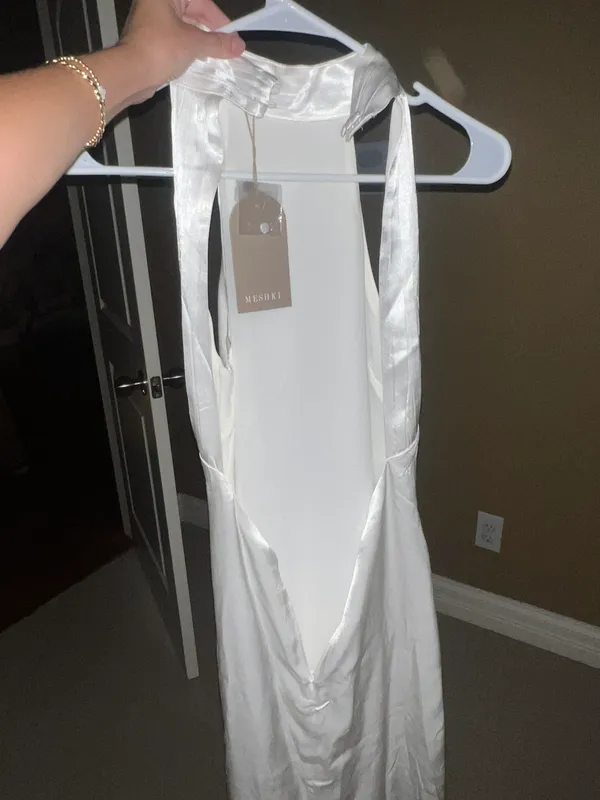 Meshk Claire satin dress - Image 6