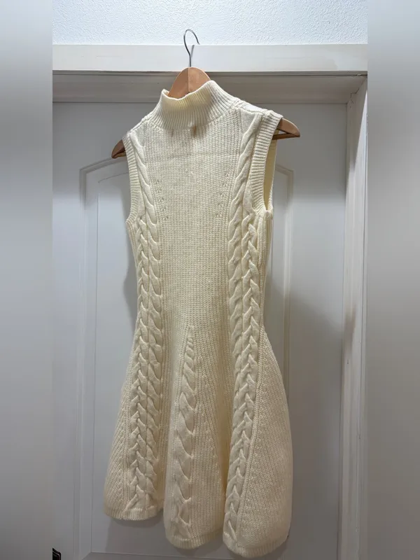 NWT Stitch and feather cable knit mini dress - Image 2