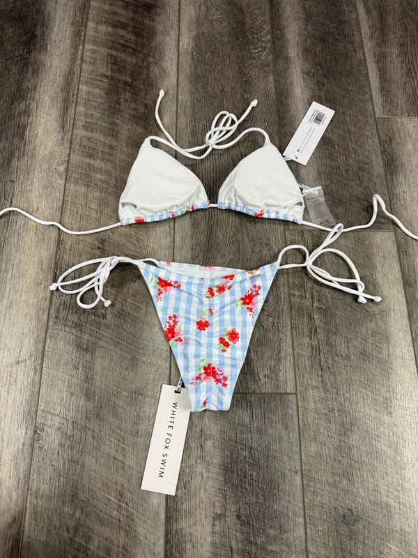 White Fox Blue Gingham Bikini Set  - Image 7