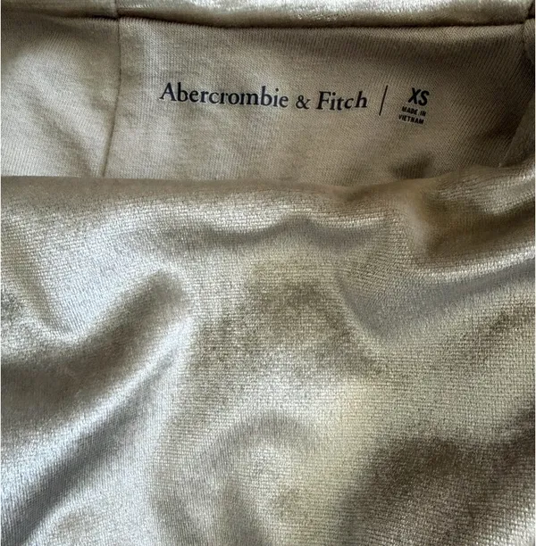 Abercrombie and Fitch Velvet Paloma Top - Gold - Image 4