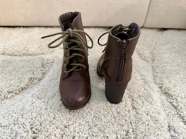Brown Ankle Booties Size 6 - Image 6