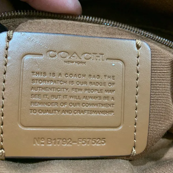 Coach Tan Leather Satchel - Image 4