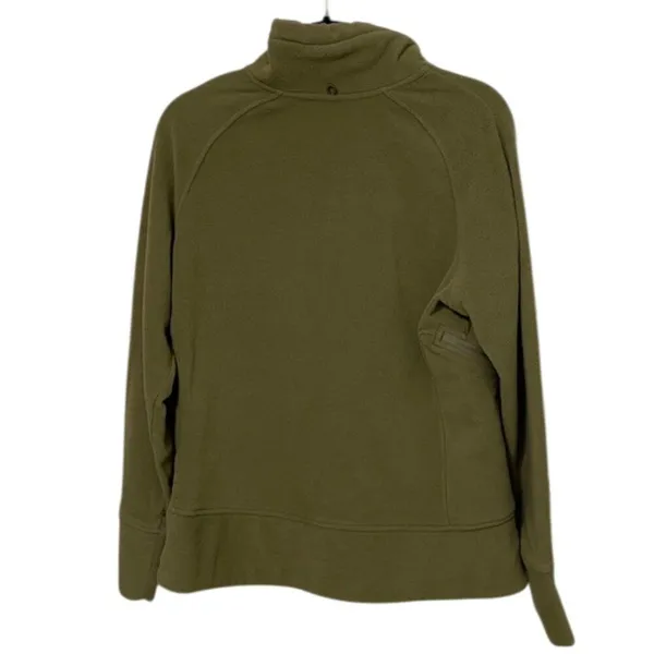 Oakley Olive Green Full Zip Fleece Jacket Womens Size XL Outdoors - Image 5